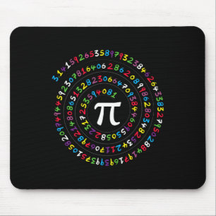 Tapis De Souris Nombre Spiral Pi Ratio Enseignant Et Étudiant Pi D