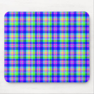 Tapis De Souris Non lumineux multicolore avec un motif à damiers