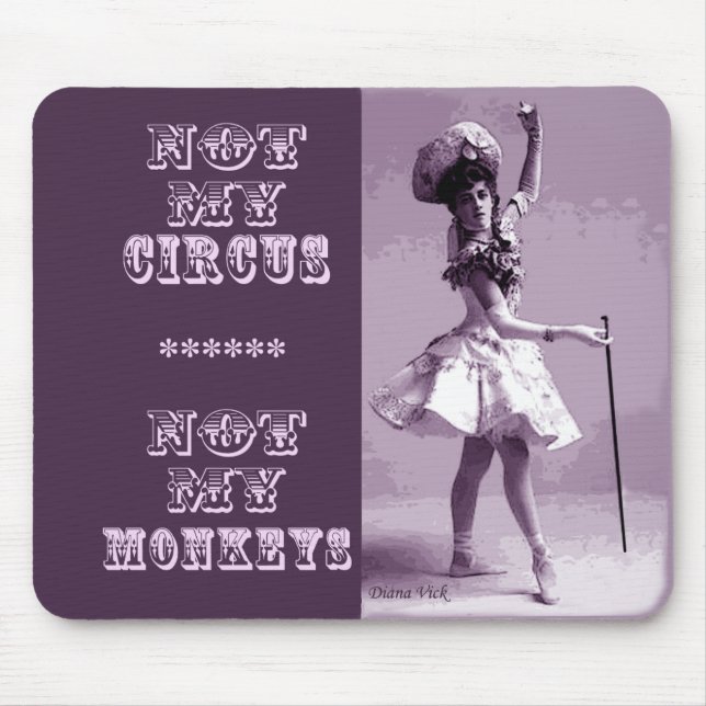 Tapis De Souris Non mon cirque Mousepad (Devant)