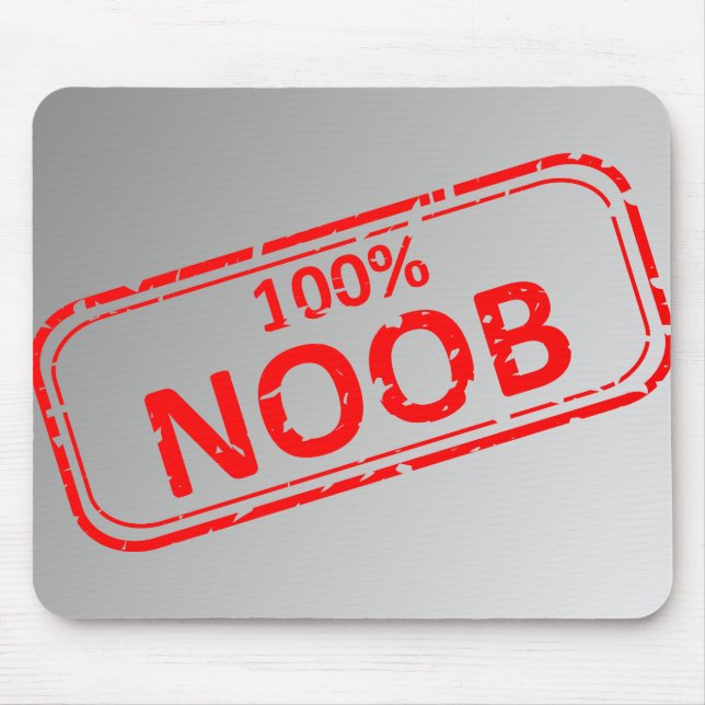 Tapis De Souris Noob 100% tamponnent Mousepad (Devant)