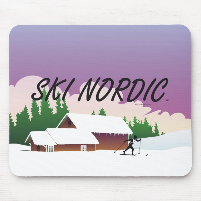 Tapis De Souris Nordic SUPÉRIEUR de ski (Devant)