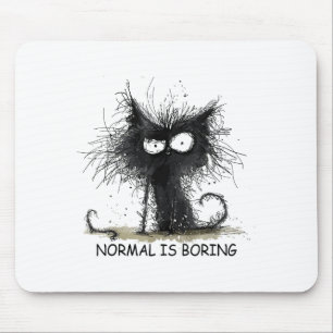 Tapis De Souris Normal Est Ennuyeux T-Shirt Graphique Drôle De Cha