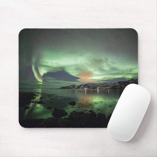 Tapis De Souris Northern Lights Norvège (Avec souris)