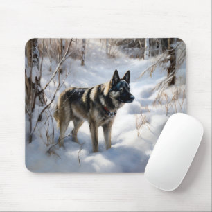 Tapis De Souris Norvégien Elkhat Laisser Neige Noël