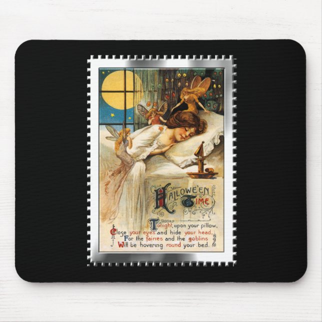 Tapis De Souris Nostalgale Halloween Swood Goblins et fées (Devant)