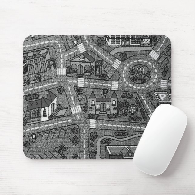 Tapis De Souris nostalgie des années 90, tapis de piste Voiture No (Avec souris)