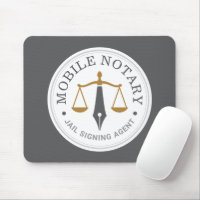 Notaire public mobile personnalisé Gray Legal Sign