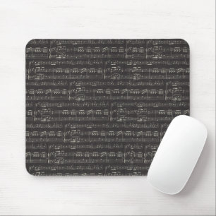 Tapis De Souris note de musique noire vintage Motif Musicien