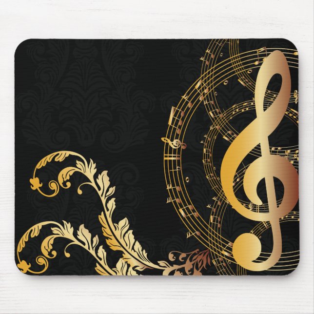 Tapis De Souris Note Gold de luxe (Devant)