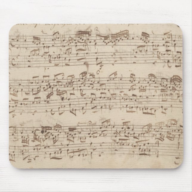 Tapis De Souris Notes de musique ancienne - Feuille de musique Bac (Devant)