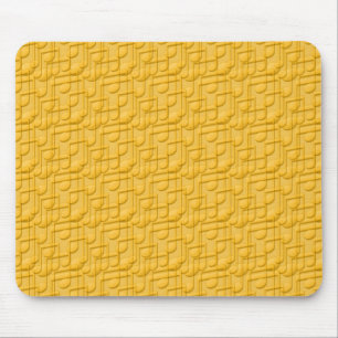 Tapis De Souris Notes de musique orange