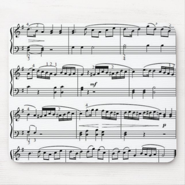 Tapis De Souris notes musicales (Devant)