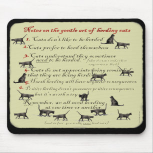 Tapis De Souris Notes sur l'art doux de vivre en troupe des chats