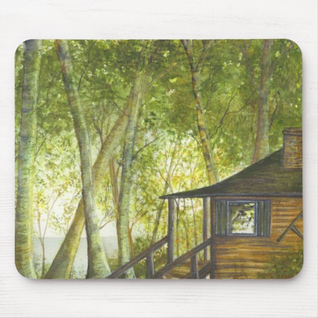 Tapis De Souris "Notre cabine" par Brigid O'Neill Hovey (Devant)