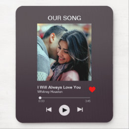 Tapis De Souris Notre chanson préférée - Photo personnalisée