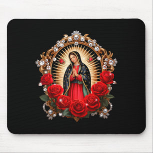 Tapis De Souris Notre Dame de Guadalupe Sainte Vierge Marie Dans F