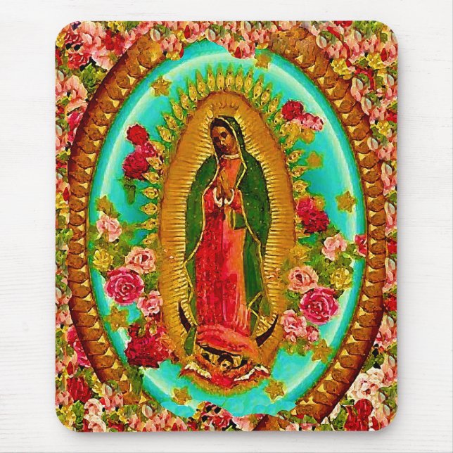 Tapis De Souris Notre Dame Guadalupe-Mexique Sainte Vierge Marie (Devant)