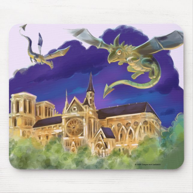 Tapis De Souris Notre Dame Mousepad (Devant)