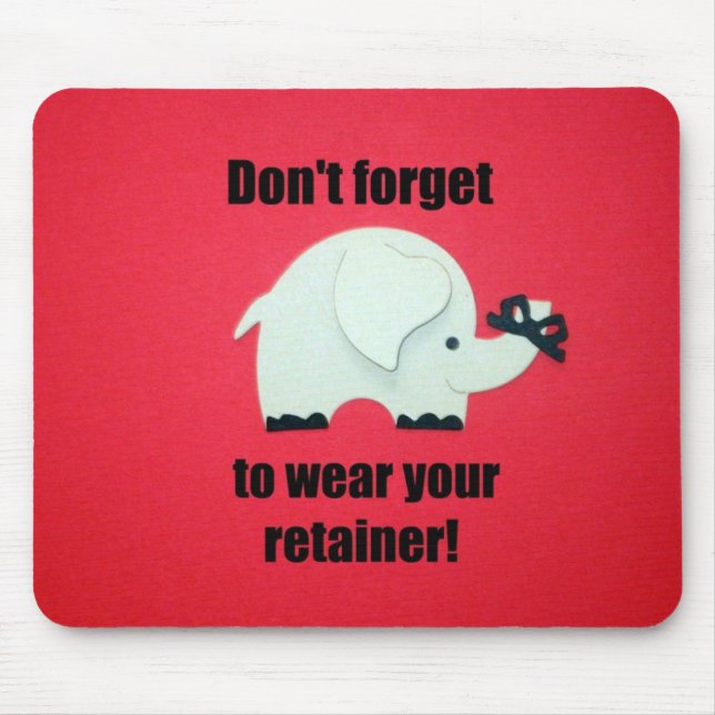 Tapis De Souris N'oubliez pas de porter votre garde-robe ! (Devant)