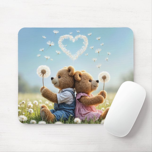 Tapis De Souris Nounours En Dandelions (Avec souris)