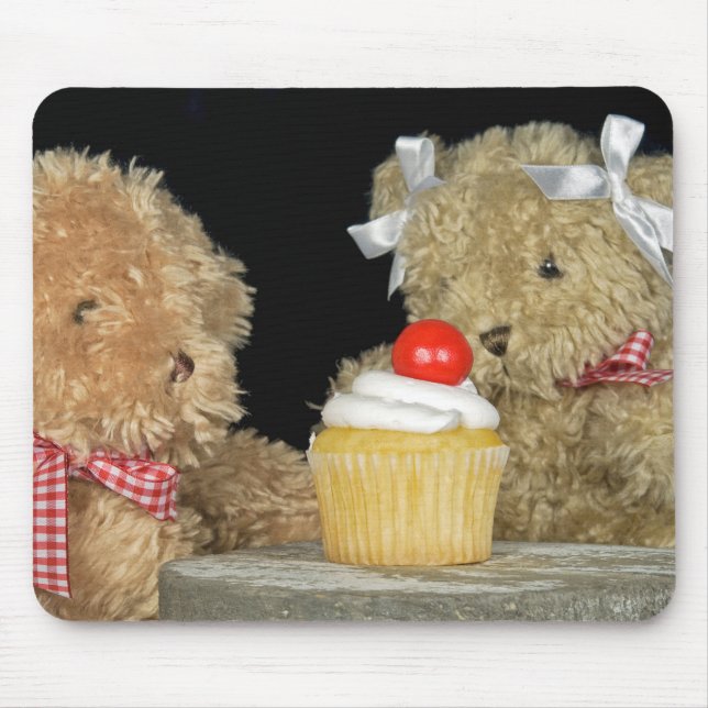 Tapis De Souris Nounours et Cupcake (Devant)
