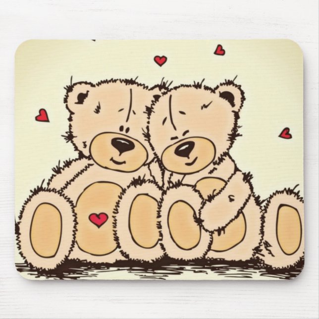 Tapis De Souris Nounours mignon (Devant)