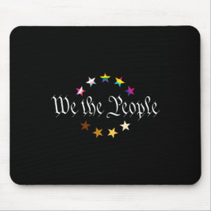 Tapis De Souris Nous Le Peuple Signifie Tout Le Monde Mois De Fier
