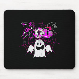 Tapis De Souris Nous Portons Casquette Sorcière Rose Boo Fantôme C