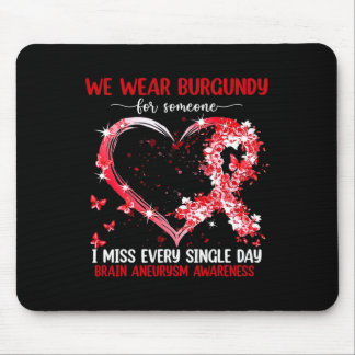 Tapis De Souris Nous Portons Le Rose Pour Le Cerveau Aneurysme Sen
