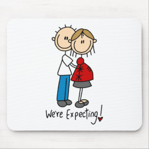 Tapis De Souris Nous prévoyons ! Chiffre enceinte Mousepad de