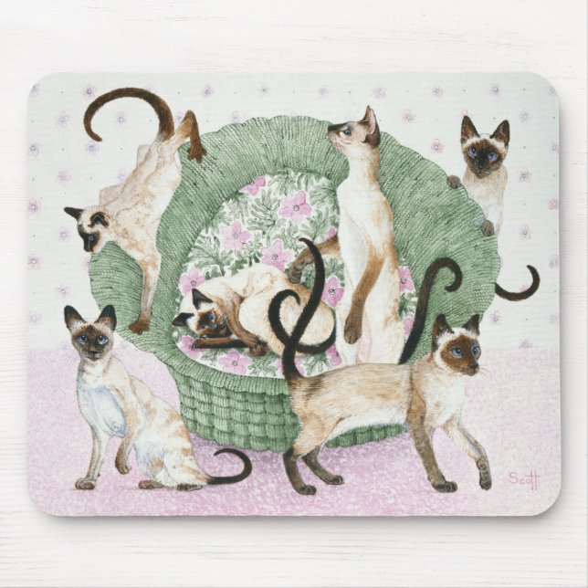 Tapis De Souris Nous sommes siamois si vous svp (Devant)