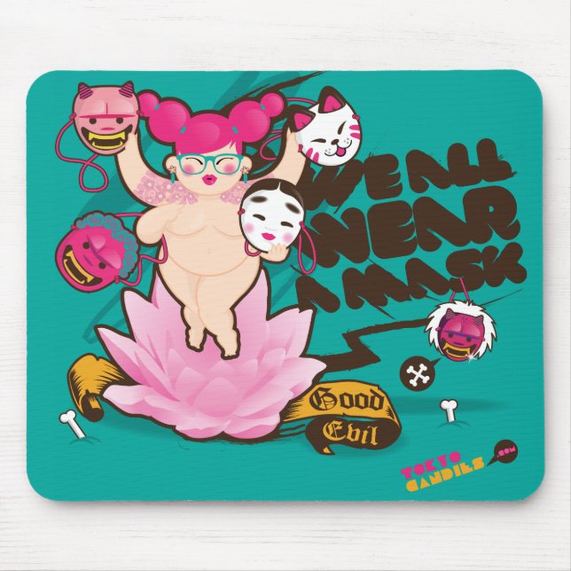 Tapis De Souris Nous tous portons un masque (Devant)