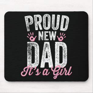 Tapis De Souris Nouveau Papa Fier C'est Une Fille Cadeaux Futur Pa