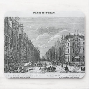Tapis De Souris Nouveau Paris, vue d'une pièce de rue de Rivoli