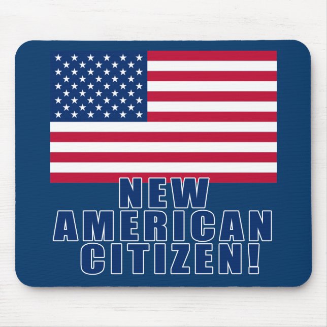 Tapis De Souris Nouveaux cadeaux et T-shirts américains de citoyen (Devant)