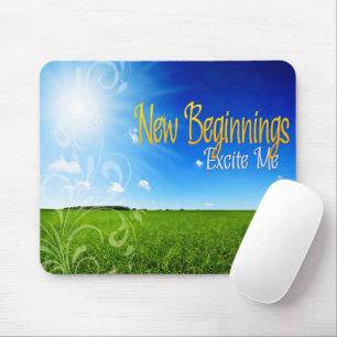 Tapis De Souris "Nouveaux débuts" Motivation Affirmation