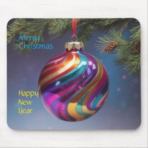 Tapis De Souris Nouvel An de Noël Mousepad de collègue