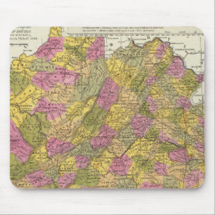 Tapis De Souris Nouvelle Carte De La Virginie