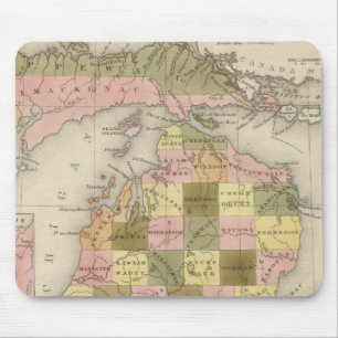 Tapis De Souris Nouvelle Carte Du Michigan