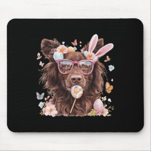 Tapis De Souris Nouvelle-Écosse Dolling Retriever Amoureux des chi