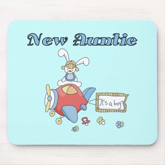 Tapis De Souris Nouvelle tante - T-shirts et cadeaux d'avion (Devant)