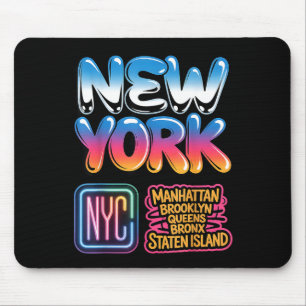Tapis De Souris Nouvelle ville de New York skyline bronx queens ma