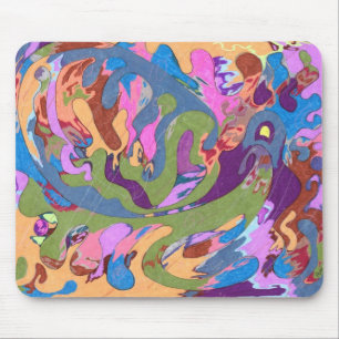 Tapis De Souris "Noyer" l'art Abstrait