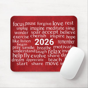 Tapis De Souris Nuage Word 2025 Sur Cuir Rouge