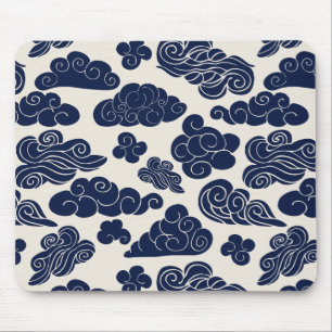 Tapis De Souris Nuages Auspicious, député Motif chinois traditionn