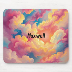 Tapis De Souris Nuages colorés Abstraits