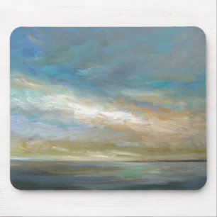Tapis De Souris Nuages côtiers avec océan