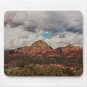 Tapis De Souris Nuages pendant qu'ils roulent dans Sedona