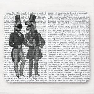 Tapis De Souris Nuit de jeunes hommes d'hommes de dinosaure