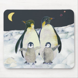 Tapis De Souris Nuit des pingouins en Antarctique
